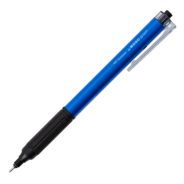 Tombow MONO Graph Lite Ballpoint Pen, Light Blue