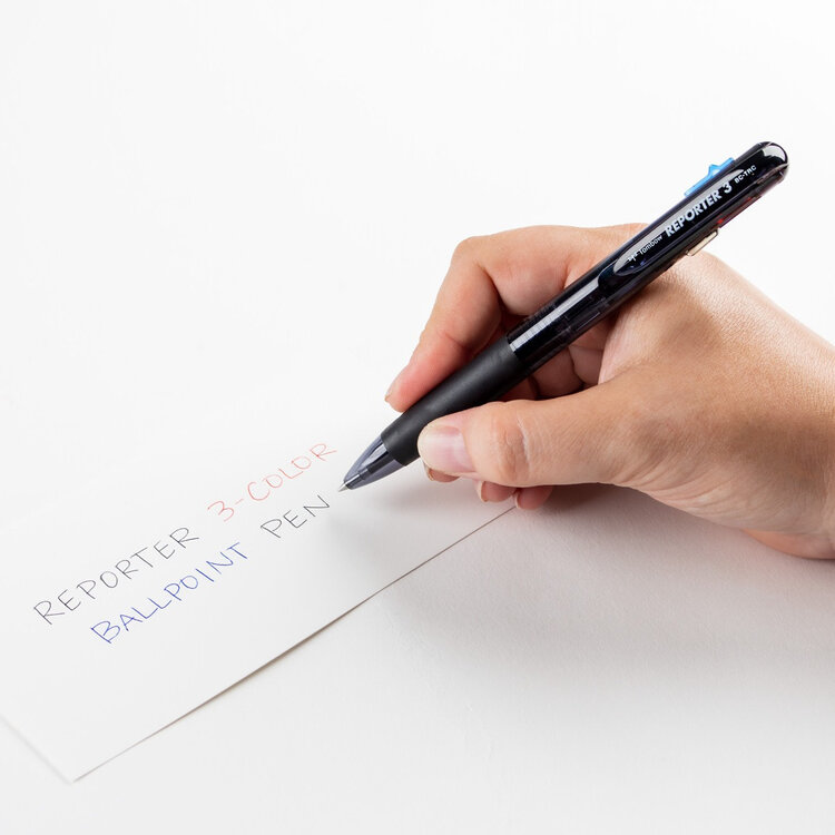 Tombow Reporter 3-Color Ballpoint Pen, Smoke