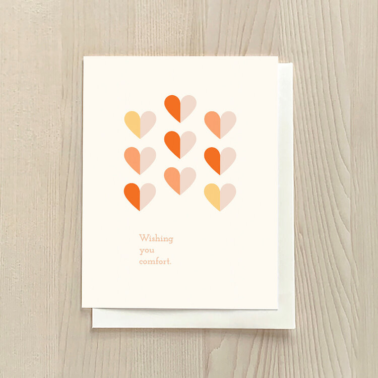 Vivid Print Wishing You Comfort