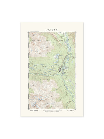 Vivid Print Jasper Topographic Map