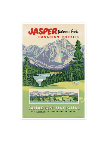 Vivid Print Jasper National Park Canadian Rockies