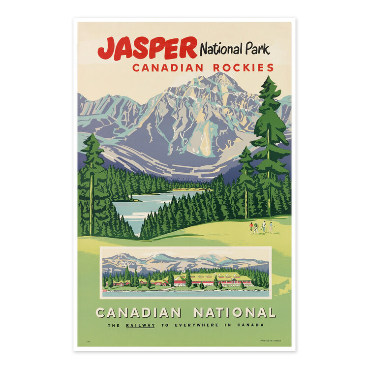 Vivid Print Jasper National Park Canadian Rockies