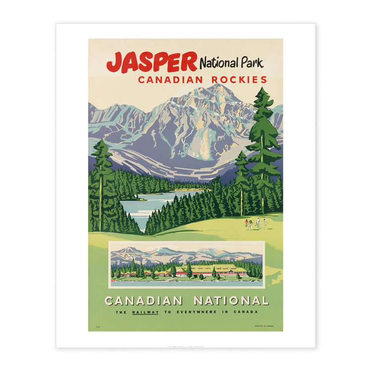Vivid Print Jasper National Park Canadian Rockies