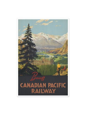 Vivid Print Banff Canadian Pacific Railway