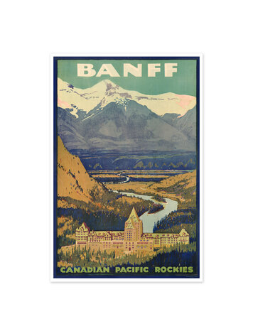 Vivid Print Banff Canadian Pacific Rockies