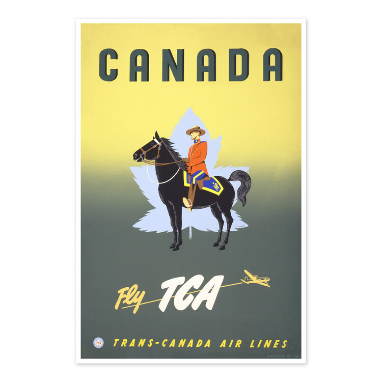 Vivid Print Canada - fly TCA, Trans-Canada Air Lines