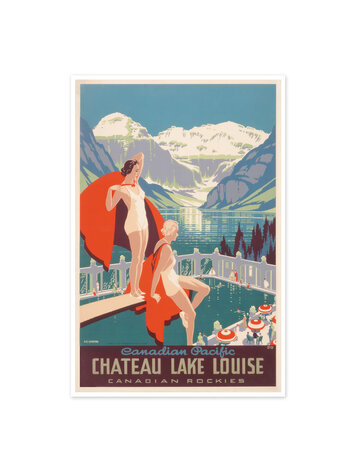 Vivid Print Canadian Pacific Chateau Lake Louise