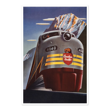 Vivid Print Canadian Pacific Diesel 4040 Locomotive Vivid Print Canadian Pacific Diesel 4040 Locomotive