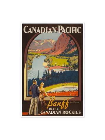 Vivid Print Canadian Pacific, Banff in the Canadian Rockies