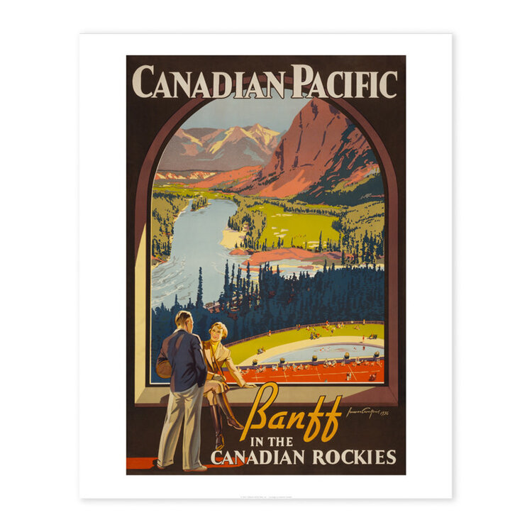 Vivid Print Canadian Pacific, Banff in the Canadian Rockies
