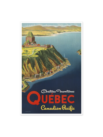 Vivid Print Château Frontenac, Québec Canadian Pacific