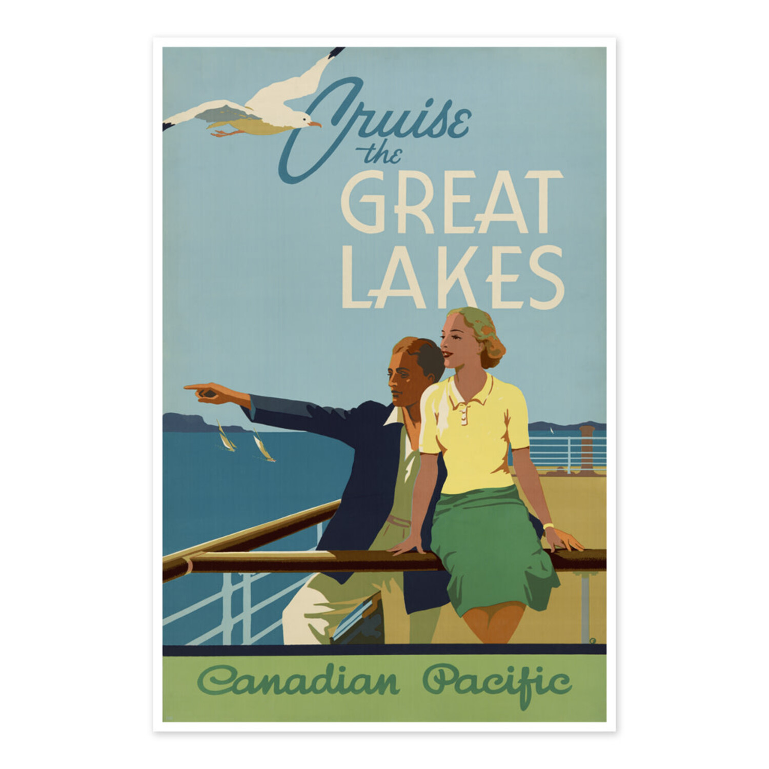 Cruise the Great Lakes Canadian Pacific | Vivid Print | Bee Waeland