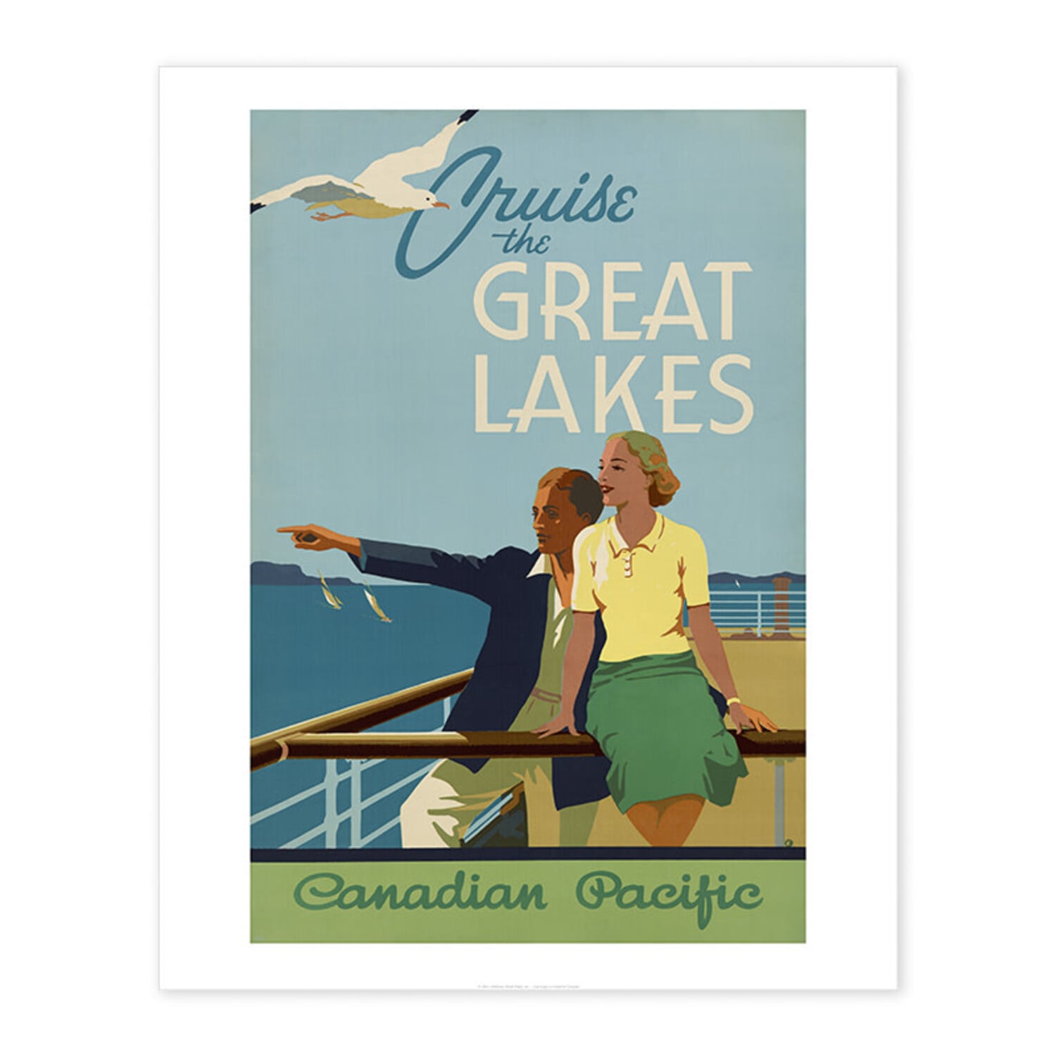 Cruise the Great Lakes Canadian Pacific | Vivid Print | Bee Waeland