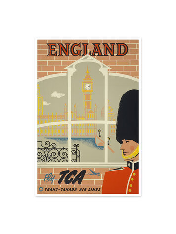 Vivid Print England - Fly TCA, Trans-Canada Air Lines