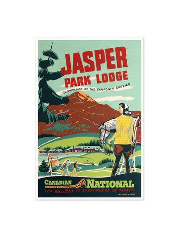 Vivid Print Jasper Park Lodge - Showplace of the Canadian Rockies