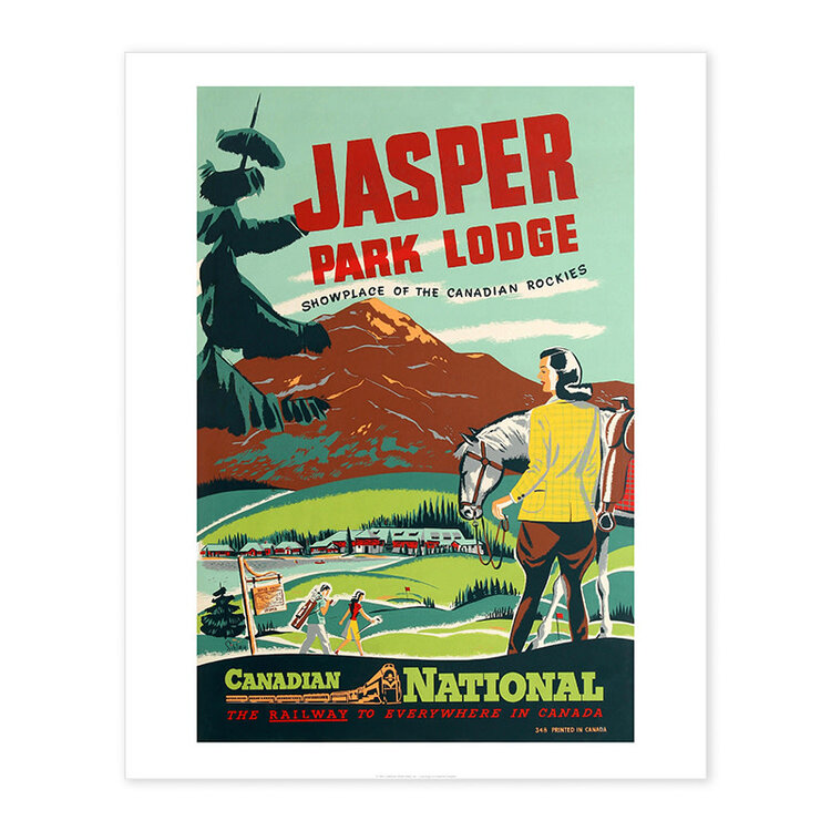 Vivid Print Jasper Park Lodge - Showplace of the Canadian Rockies