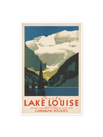 Vivid Print Lovely Lake Louise