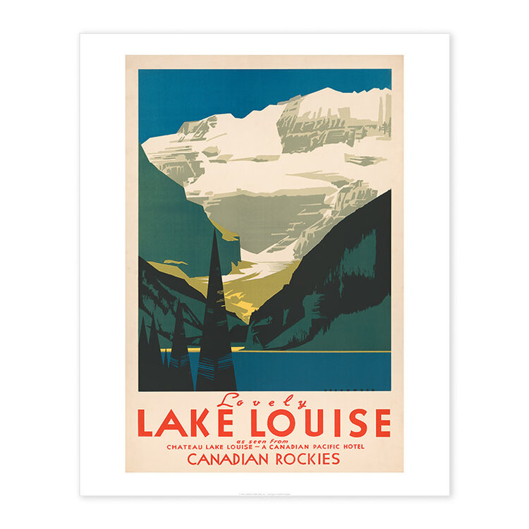 Vivid Print Lovely Lake Louise