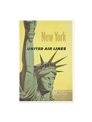 Vivid Print New York United Airlines