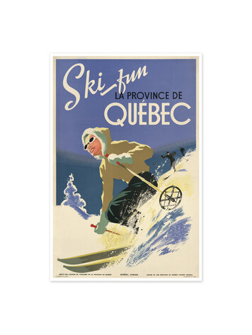 Vivid Print Ski Fun la Province de Quebec