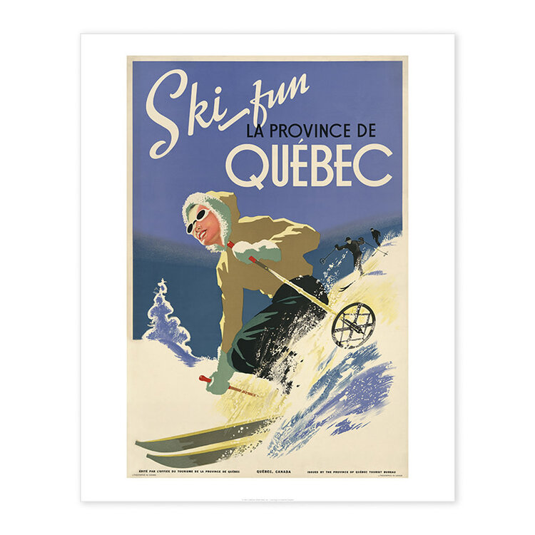 Vivid Print Ski Fun la Province de Quebec