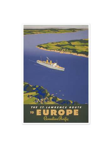 Vivid Print The St. Lawrence Route to Europe