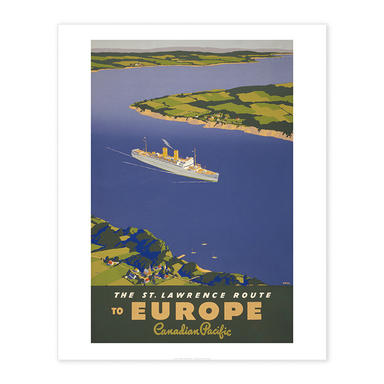 Vivid Print The St. Lawrence Route to Europe