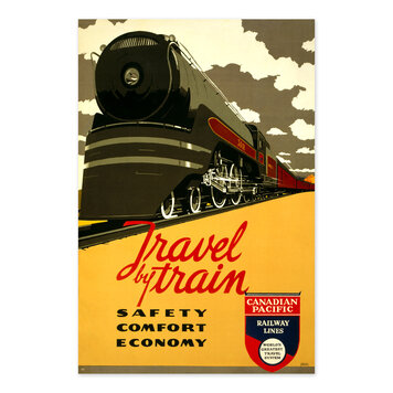 Vivid Print Travel by Train