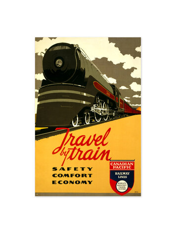 Vivid Print Travel by Train
