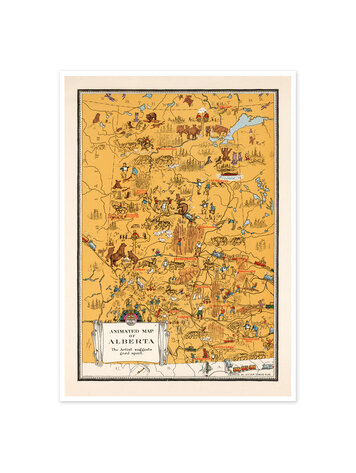 Vivid Archives Animated Map of Alberta 1929