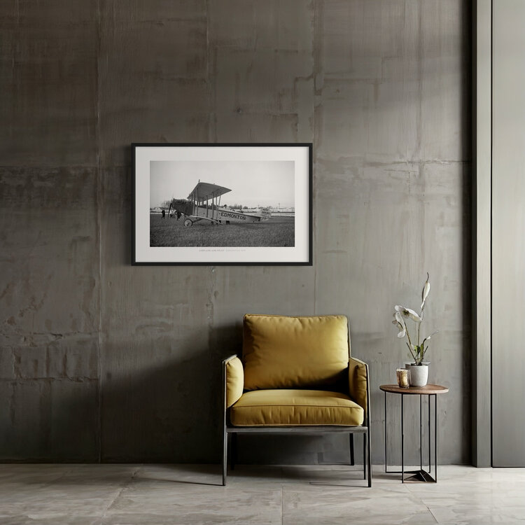 Vivid Archives Airplane and Pilot Edmonton 1919