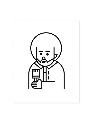 Bee Waeland Happy Bob Ross