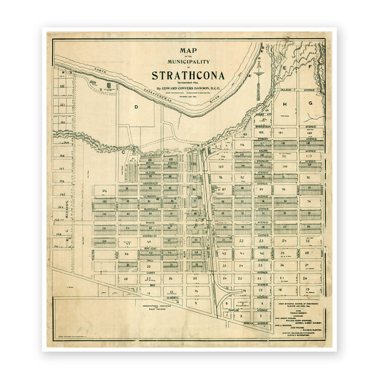 Vivid Archives Map of Strathcona 1899