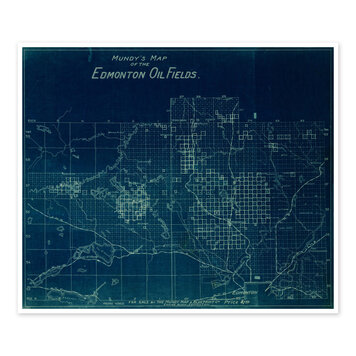 Vivid Archives Mundy's Map of Edmonton Oil Fields