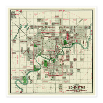 Vivid Archives Mundy’s Map of Greater Edmonton 1912