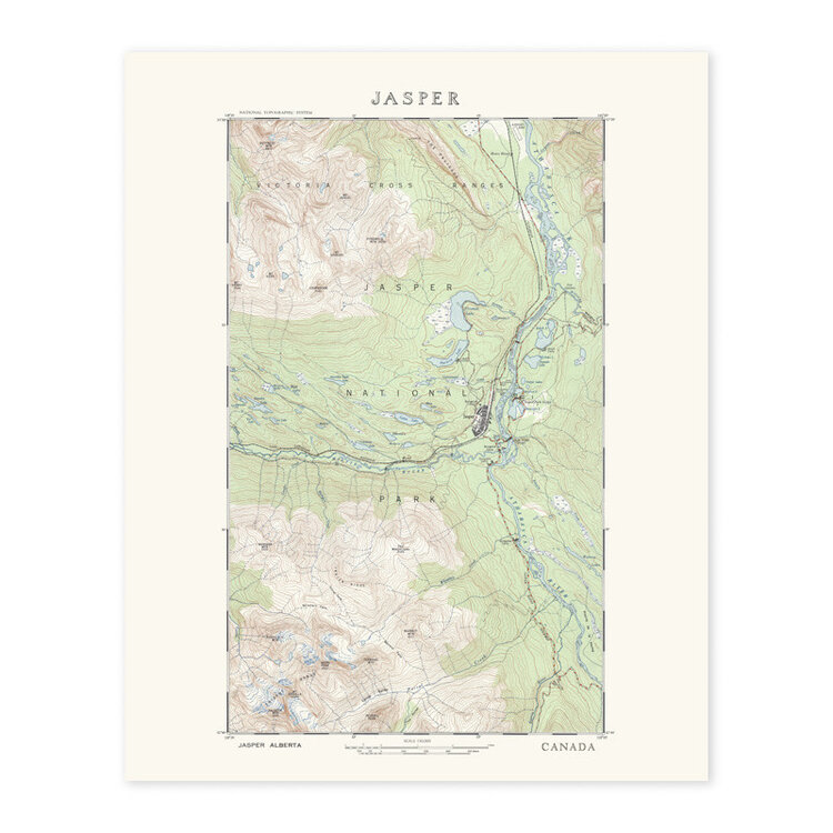Vivid Print Jasper Topographic Map