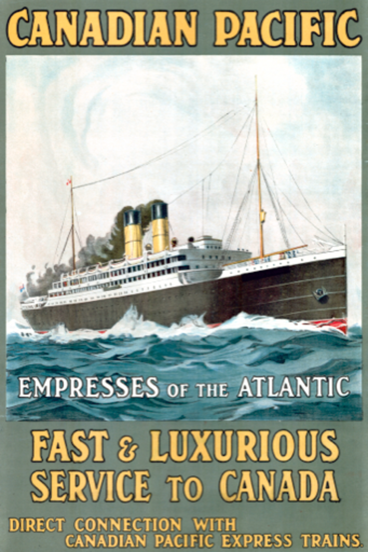 Eurographics Empresses of the Atlantic - Fast and Luxurious Service to Canada