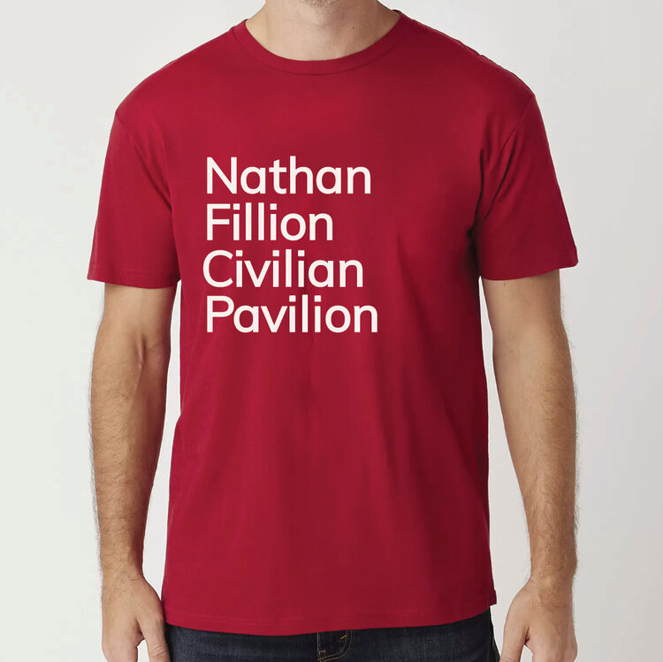 Vivid Print Nathan Fillion Civilian Pavilion Unisex Tee