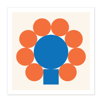 Bee Waeland Head Orange + Blue