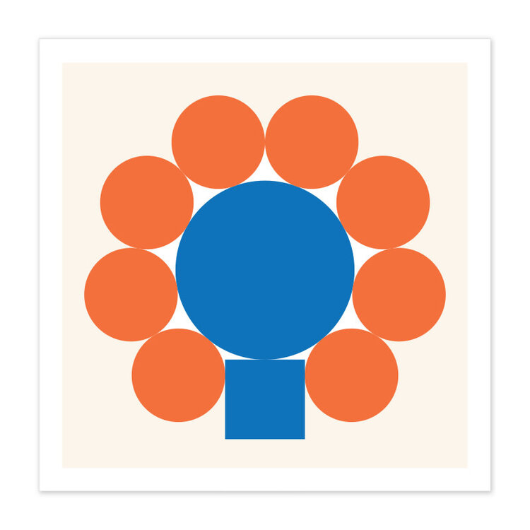 Bee Waeland Head Orange + Blue