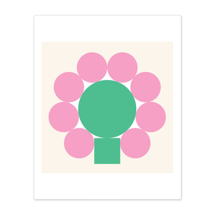 Bee Waeland Head Pink + Green