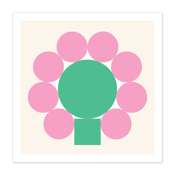 Bee Waeland Head Pink + Green