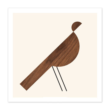 Bee Waeland Modern Bird Wood Pattern Bee Waeland Modern Bird Wood Pattern