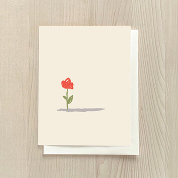 Vivid Print Simple Flower