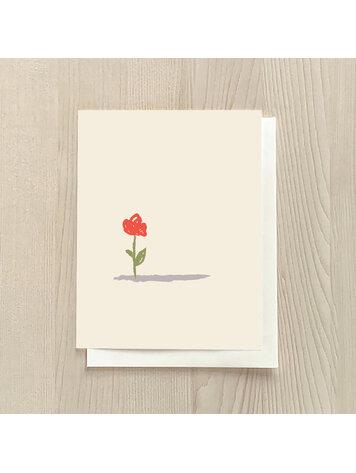 Vivid Print Simple Flower