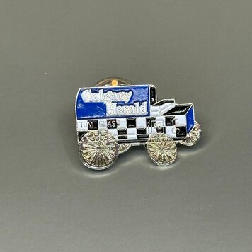 Vivid Vintage VIntage Calgary Herald  Enamel Pin