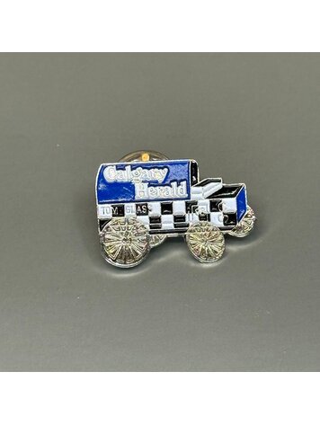 Vivid Vintage VIntage Calgary Herald  Enamel Pin