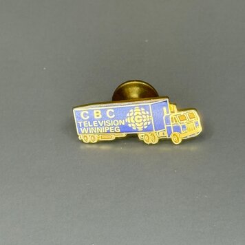 Vivid Vintage VIntage CBC Television Winnipeg  Enamel Pin