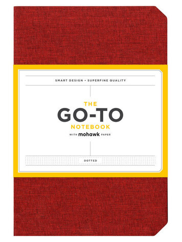 Chronicle Books Go-To Notebook with Mohawk Paper, Brick Red Dotted