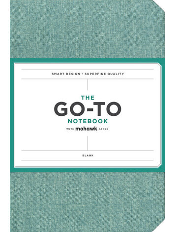 Chronicle Books Go-To Notebook with Mohawk Paper, Sage Blue Blank